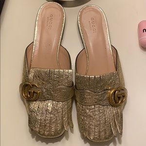 COPY - Gucci GG Marmont Metallic Kiltie size 39.5